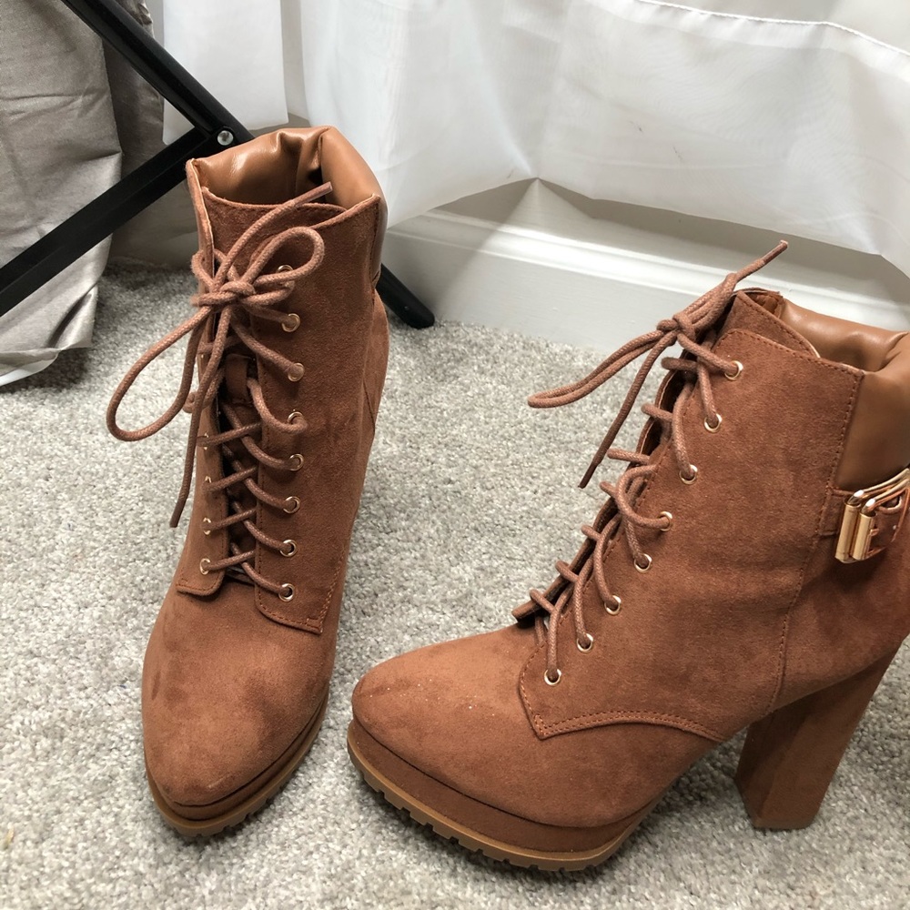 Just Fab Block Boot Heels - image 2